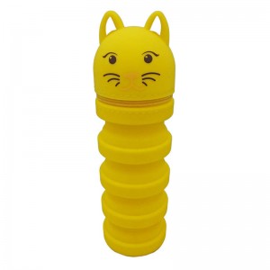 Silikoni kynälaukku mukautettu vetoketju hauska kynäkotelo