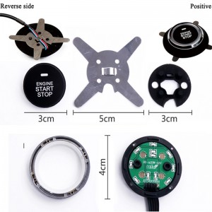 Painamalla auton moottorin käynnistyspysäytys