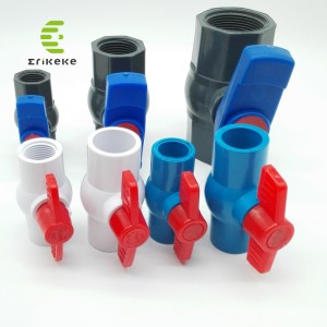 Korkeapaineinen PVC-palloventtiili (suora pää, uppopää, kierteinen pää)