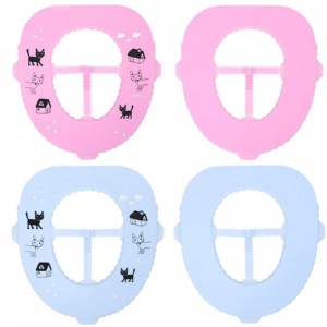 Uusi silikonibakteerinen antibakteerinen wc-istuintyyny, vedenpitävä, helppo puhdistaa, matka-kannettava wc-istuinrengas