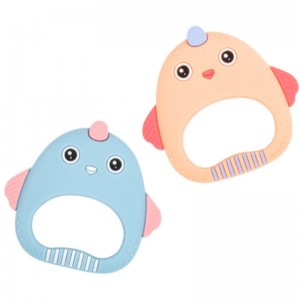 Silikoni vauvan kumi söpö kanan purukumi puremisenestoaine käsien rauhoittamiseksi molars lelu äiti ja imeväisten tuotteita