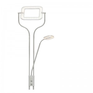 Korkeajännitteinen LED-äiti ja poika -lattiavalaisin, neliönmuotoisella LED-paneelilla