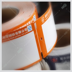 Terästankojen ripustustarra, rautapalkin ripustustarrat korkean lämpötilan ripustettavat tunnisteet