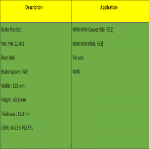 Jarrupalat (OE: 34 21 6 762 871)