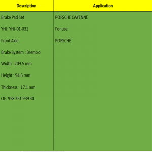 Jarrupalat (OE: 958 351 939 30)