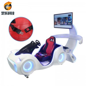 VR-kilpa-auto Globaalin kuuman myynnin teemapuistolaitteet kolme-akselinen