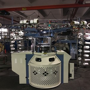 Taiwanin toimittajan pienen halkaisijan Jacquard-saumattomat leggingsit-neulekone