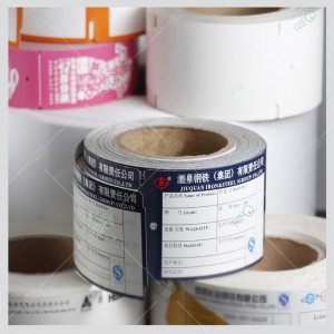 Erinomainen värikylläisyyden teräspalkin ripustustarrat korkean lämpötilan tunnisteet