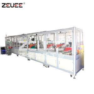 Lakaisu robotti osat sivuharja pyörä asettaa automaattisen kokoonpanon kone