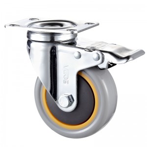 Keskikokoinen käyttö - kromattu kotelo oranssilla TPE-pyörällä2