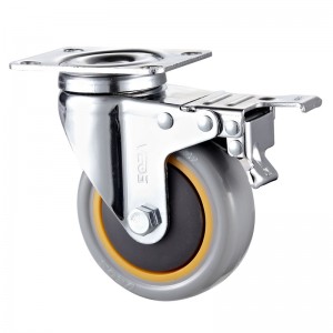 Keskikokoinen käyttö - kromattu kotelo oranssilla TPE-pyörällä2