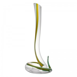 Sanzo tukku käsintehtyjä lasitavaroita valmistava ainutlaatuinen yhden lasin punaviinivannatin \/ Flagon 1200ml \/ 40oz 900031