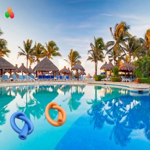 Dongguan mukautettu logonmuoto ROHS 10mm 20mm valkoinen laajennettu epe polyeteenivaahto tukijalka sauva putki nuudeliputki lapsille \/ aikuisille