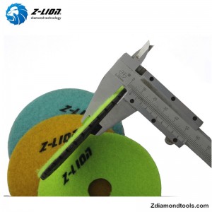 ZL-123CM 4 tuuman betonin kiillotushartsityynyt täyttömetallilla