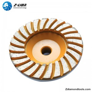 ZL-21 timanttikupipyörä 4 tuumaa kivin, betonin hiontaan