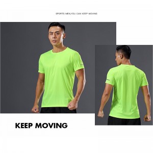 FDMM004-miesten viileä, kuiva istuvuus, lyhythihainen Crew T-paidat