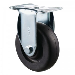 Medium Duty - kromattu kotelo mustalla TPE-pyörällä