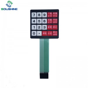 Mukautettu kalvokytkin \/ vaa'an näppäimistö