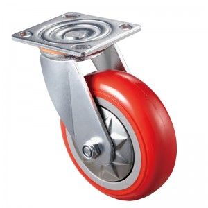 Heavy Duty - kromattu kotelo red3 TPE -pyörällä