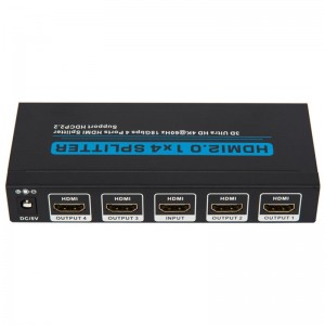 V2.0 HDMI 1x4 Splitter -tuki 3D Ultra HD 4Kx2K @ 60Hz HDCP2.2
