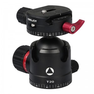 Kingjoy T20-matalaprofiilinen pallopää panoraamisella pikakiinnityslevyllä