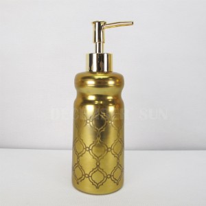 Pyöreä laserleikattu mosaiikki kultakuvioinen lasi kylpyhuone tarvikkeet