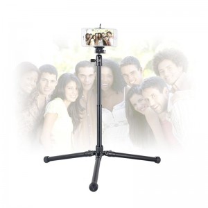 Kingjoy SC056 5 osaa taitettavia jalustapakkauksia, joissa on alhainen kulmakuvaus ja keskipylväs, voidaan käyttää yksijalkaisena