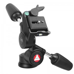 Kingjoy Professional -jalustan jalustapään kiinnike tukee raskasta kameran kuulapäätä KH-6730