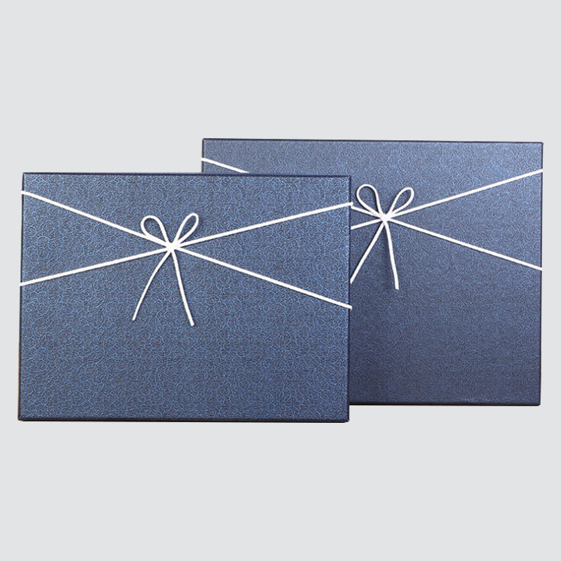 Yksinkertainen tyyli vaatekotelon koon korkki koristeellinen solmion lahjapakkaus