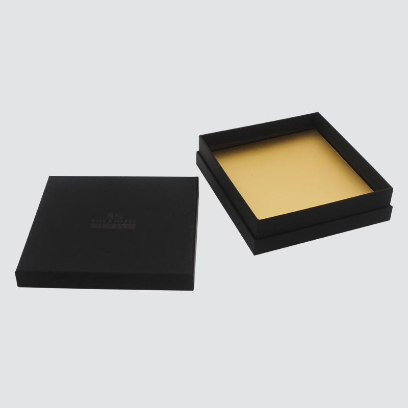 Räätälöity klassinen musta laatikko korut kaulakorut tarvikkeet lahjapaketti