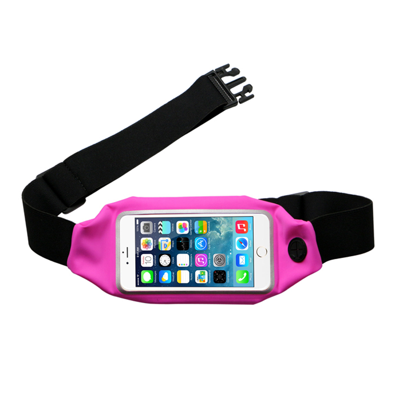 Halpa malli Rose Pink Sport vedenpitävä kosketusnäyttö matkapuhelin laukku juoksemiseen