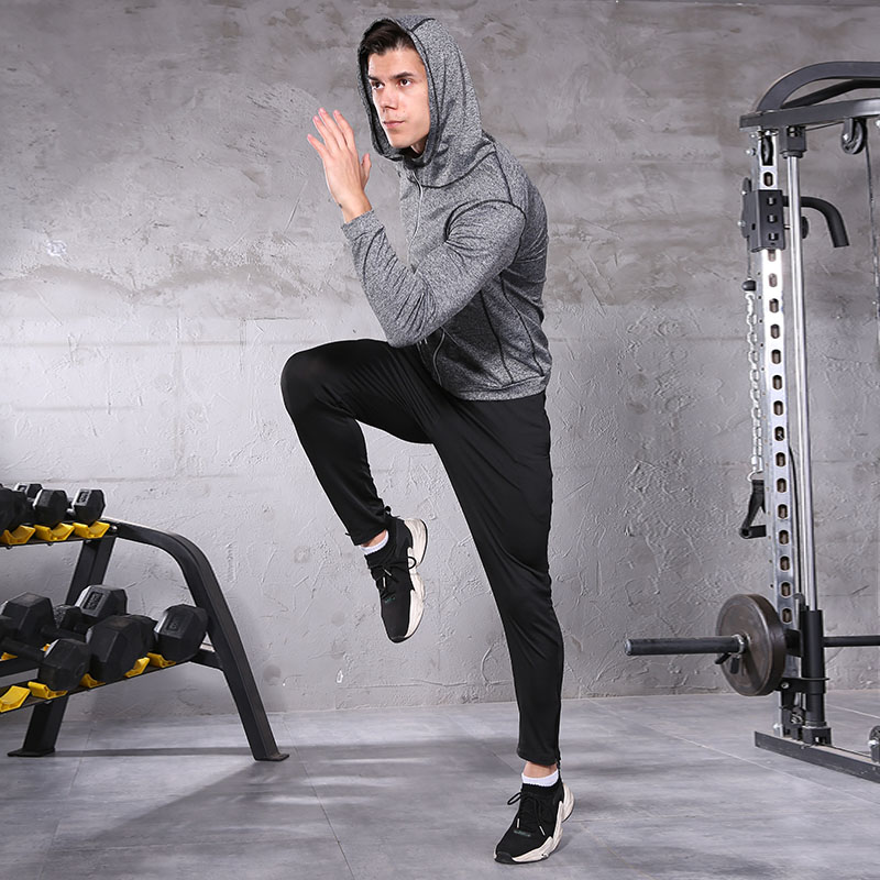 FDMM022- Men s Sports Running Set Outwear Hoodie+ Pants