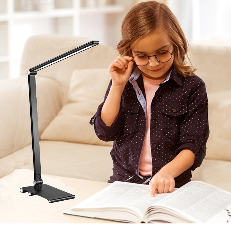 129ts LED Desk Lamppu Touch Control Table Lamps for Bedhou Study