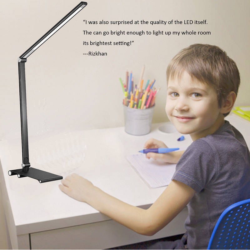 129ts LED Desk Lamppu Touch Control Table Lamps for Bedhou Study