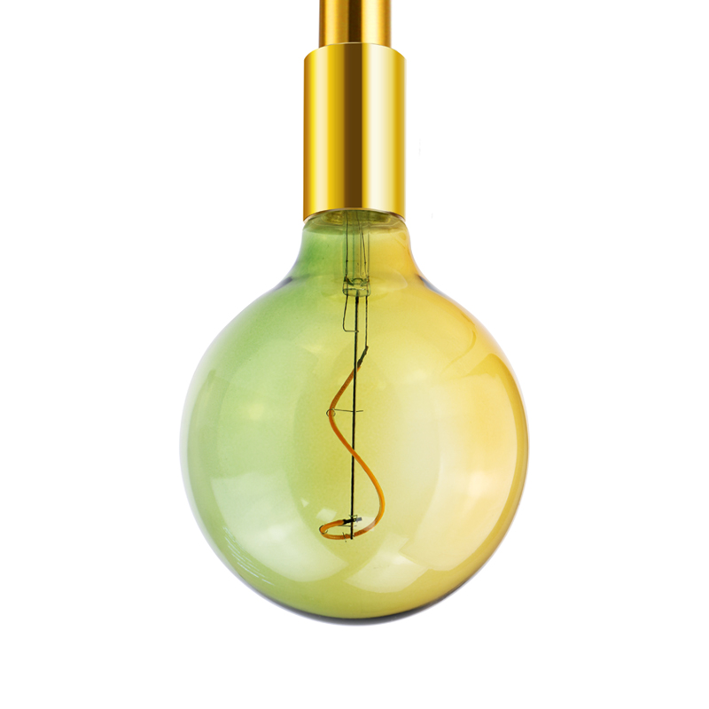 G125 Vihreä 4 wattit 200 lumin 200k erikoismuotoiset spiraaliset pehmeähkulangat LED- sekavärinen lamppu