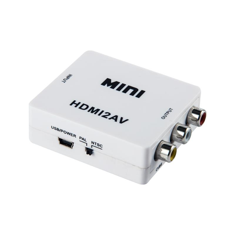 Mini-koko HDMI-AV / RCA-muunnin 1080P