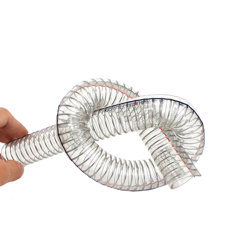 Kiinan tehdas 2 tuuman joustava letku pvc-teräslangasta jousitettu vahvistettu letku