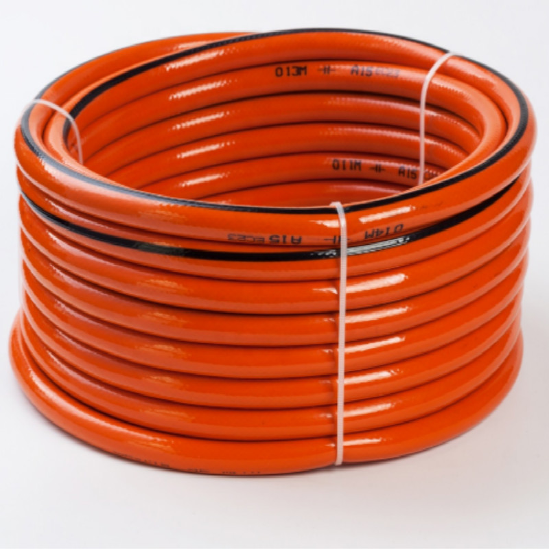 Värikäs joustava kuitu punottu vahvistaa muovi pvc puutarhavesiletku