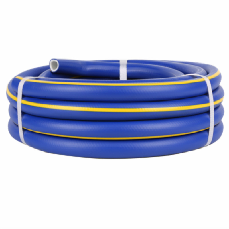 3-kerroksinen punottu värikäs keltaisella linjalla Superflex PVC-vesiletku