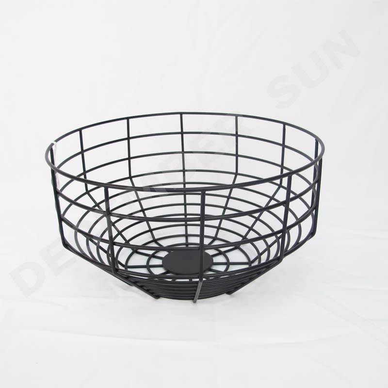 Pyöreä hedelmämetalli kori