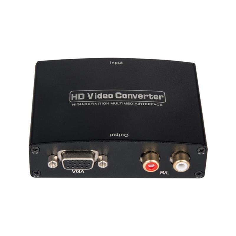 HDMI TO VGA + R / L AUDIO -äänimuunnin 1080P