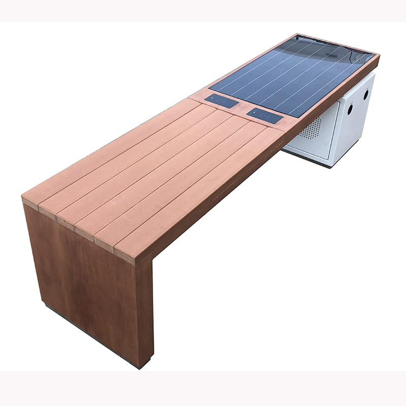 Aurinkoenergialla toimiva puhelin WiFi Access Outdoor Furniture Smart Bench
