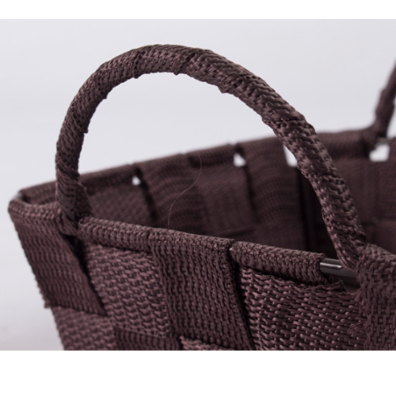 Käsintehty kudottu polypropeenikangaskori-