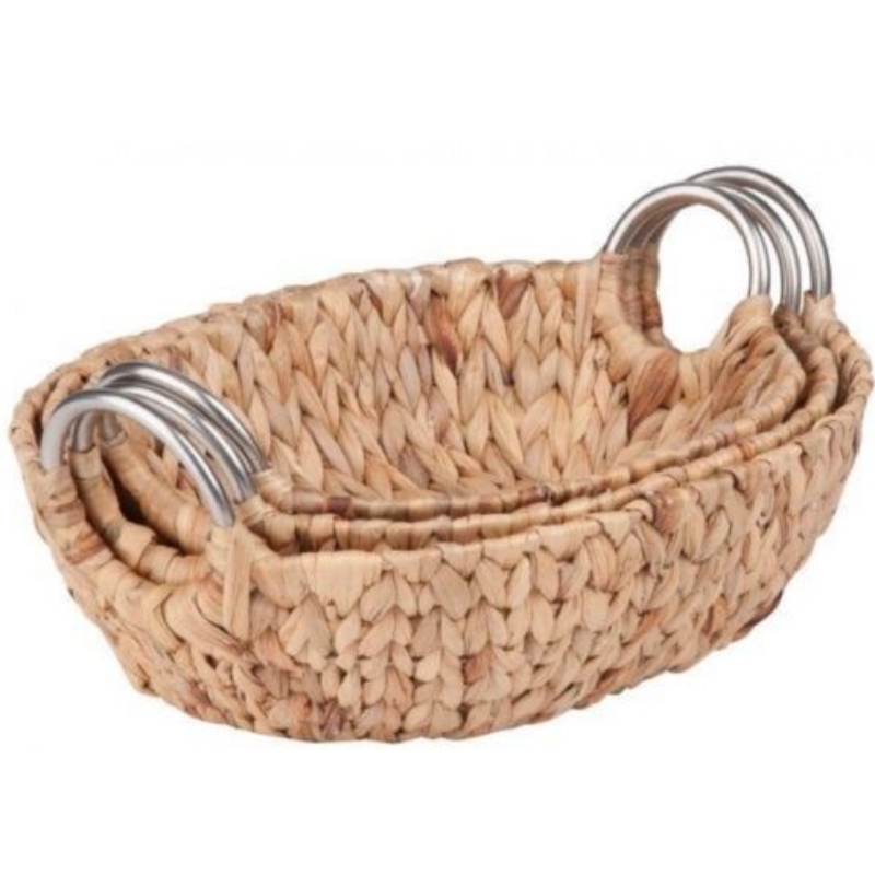 Oval Water Hyacinth Basket