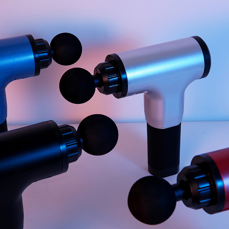 12 V: n lihasrelaksaatiohierontahierontapistooli Kädessä pidettävä tärinähierontalaite Fascia-ase