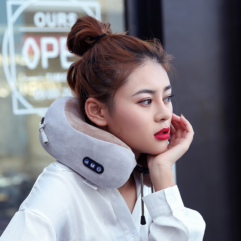 U-muotoinen hierontatyyny Memory Foam Neck Travel Hierontatyyny Neck Massager