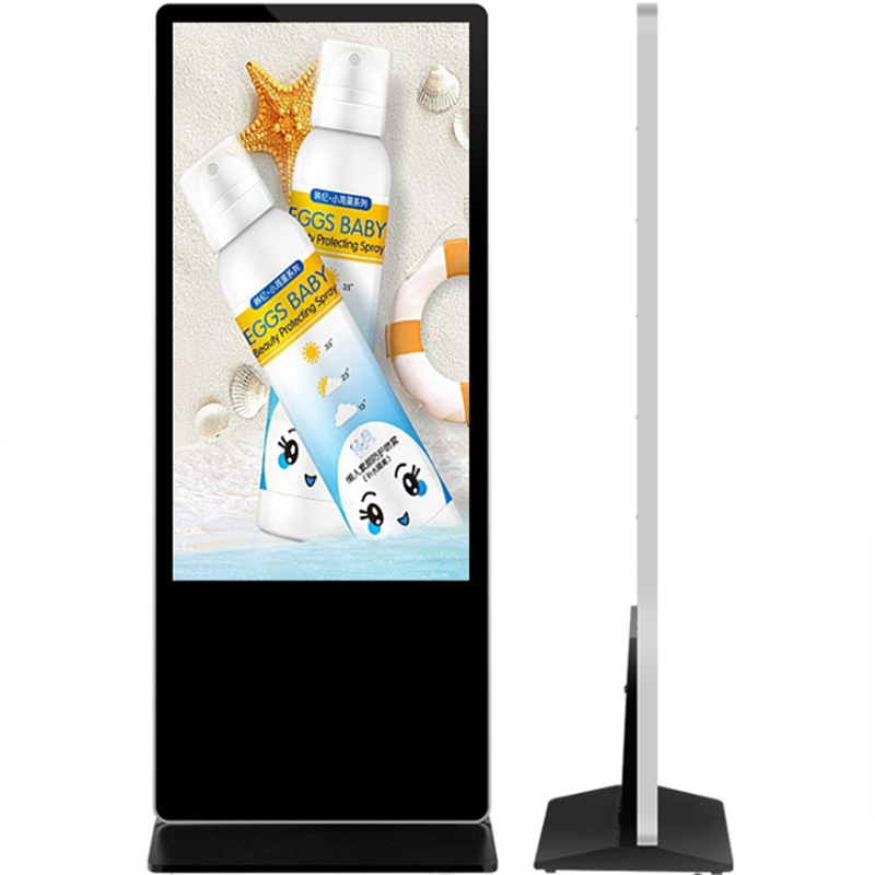 55-tuumainen lattiassa edullinen Digital Signage Advertising Player -taulu ostoskeskuksen, ketjun myymälän ja pankkisaulan kanssa