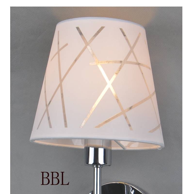 Seinänvalaisin, jossa on kangasvarjo