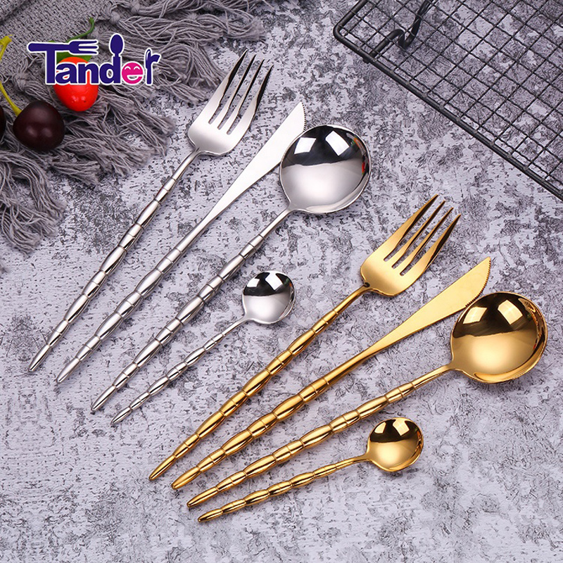 tander new european tyylinen ruostumaton teräs kodin tavarat flatware metal inox ruokailuvälineet