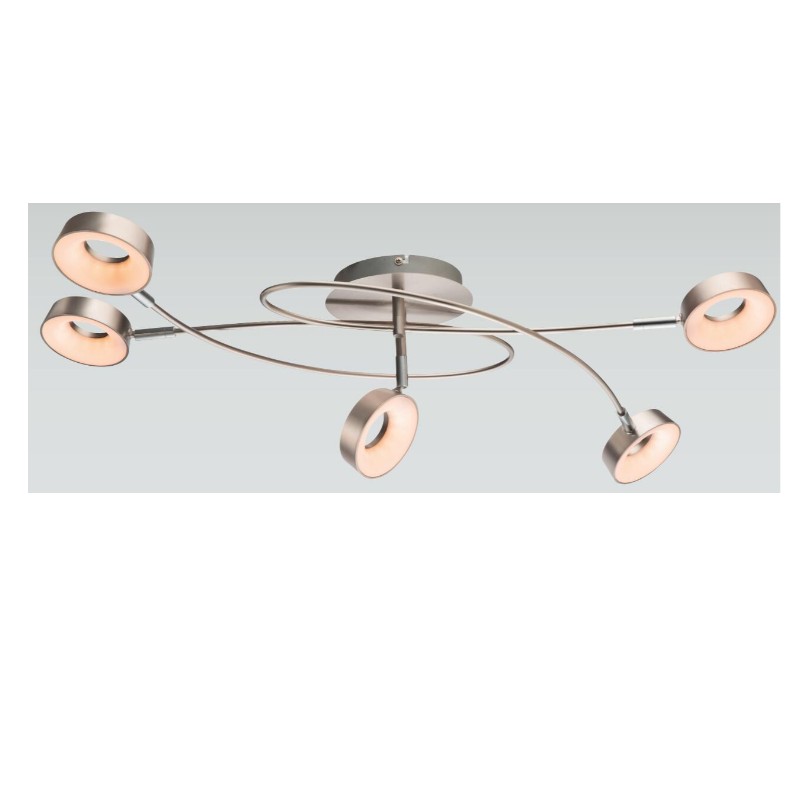 Korkeajännitteinen LED-pilkkulamppu, jossa on ympyrän muotoinen muovisävy